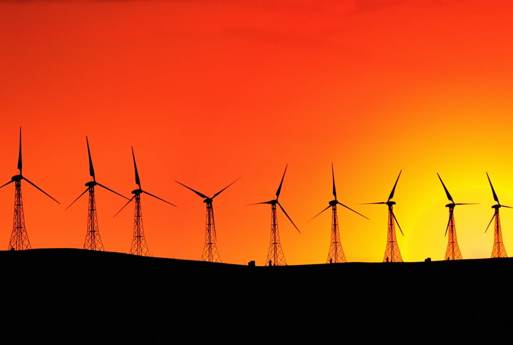 Wind Turbines Canvas Art - Carson Ganci  Design Pics (17 x 11)