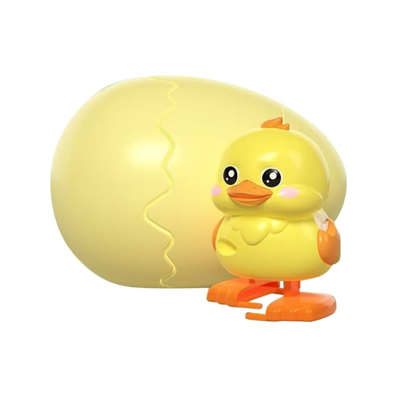 Wind-Up Animal Hatching Surprise Egg, Rotate The Egg to Hatch a Walking Animal, Eggshells Pop Open & Automatic Walking Hatchlings, Fun Party Favors Gag Gift (Duck)