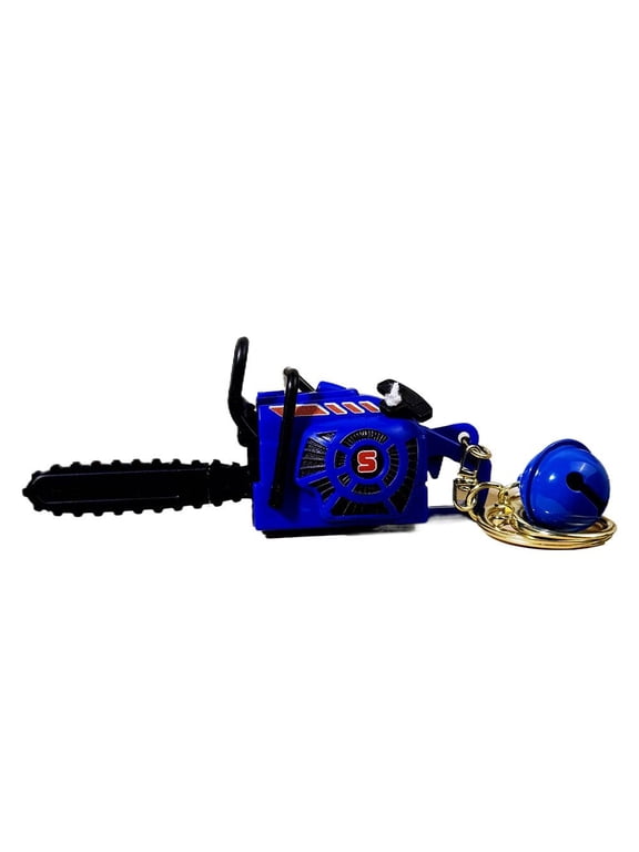 Wind-Up Chainsaw Keychain, Chainsaw Keychain with Bell, Mini Keychains with Moving , Bag Charm for Backpack Keys