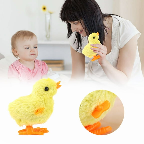Wind Up Chick Toy Interactive Animated Runner for Childrens and Educational Motor Skill Development