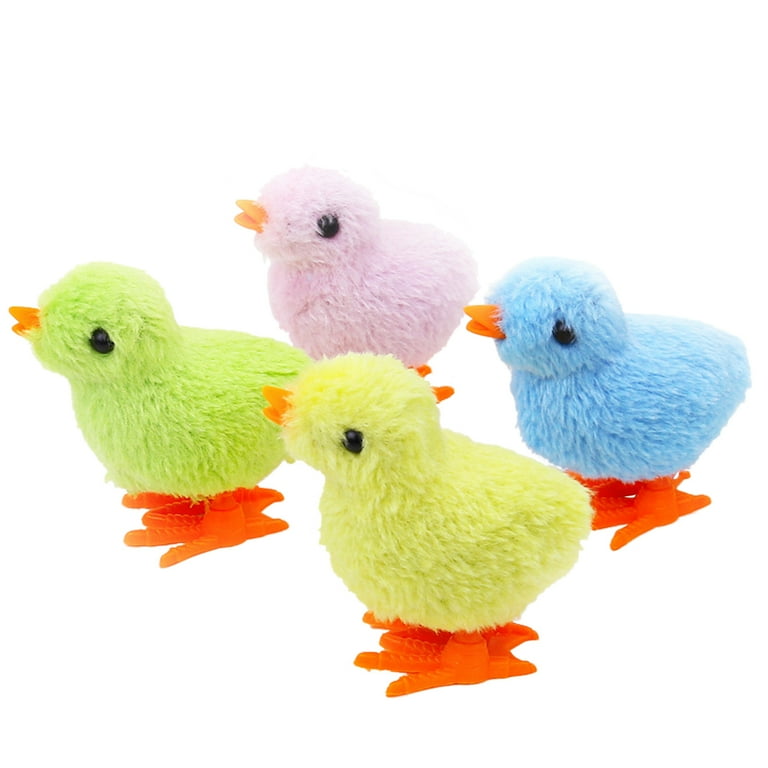 Wind Up Chick Toys Cute Cartoon Plush Chicken Clockwork Animal