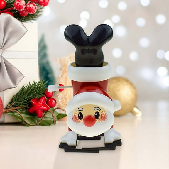 Wind-Up Christmas Toy, Inverted Walking Snowman Ornament with Clockwork Chain, Fun Novelty Toy for s Christmas Party Favors and Stocking Stuffers(A)