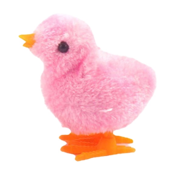 Wind Up Clockwork Plush Toy Soft Walking Chick For Kids Educational Cute Animal Toddler Play Friend