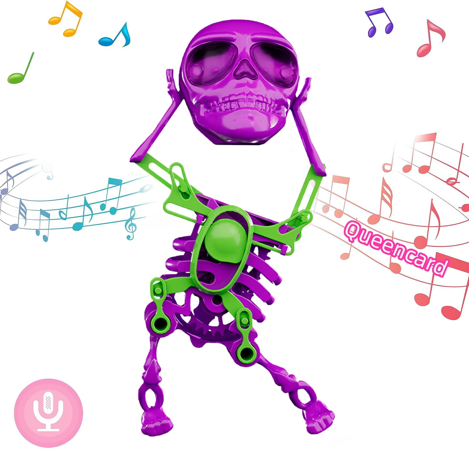 WindUp Dancing Skeleton Toy Halloween Human Skeleton 3d Dancing And