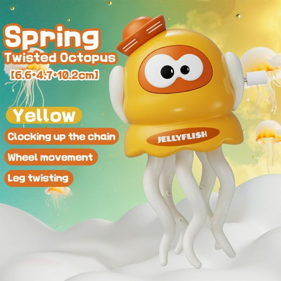 Wind-Up Dancing Toy - 7-Leg Crawling Pet for Kids | Funny Mechanical Toy for Boys & Girls | Classic Winding Action Toy for Floor Play | Durable ABS Birthday Gift