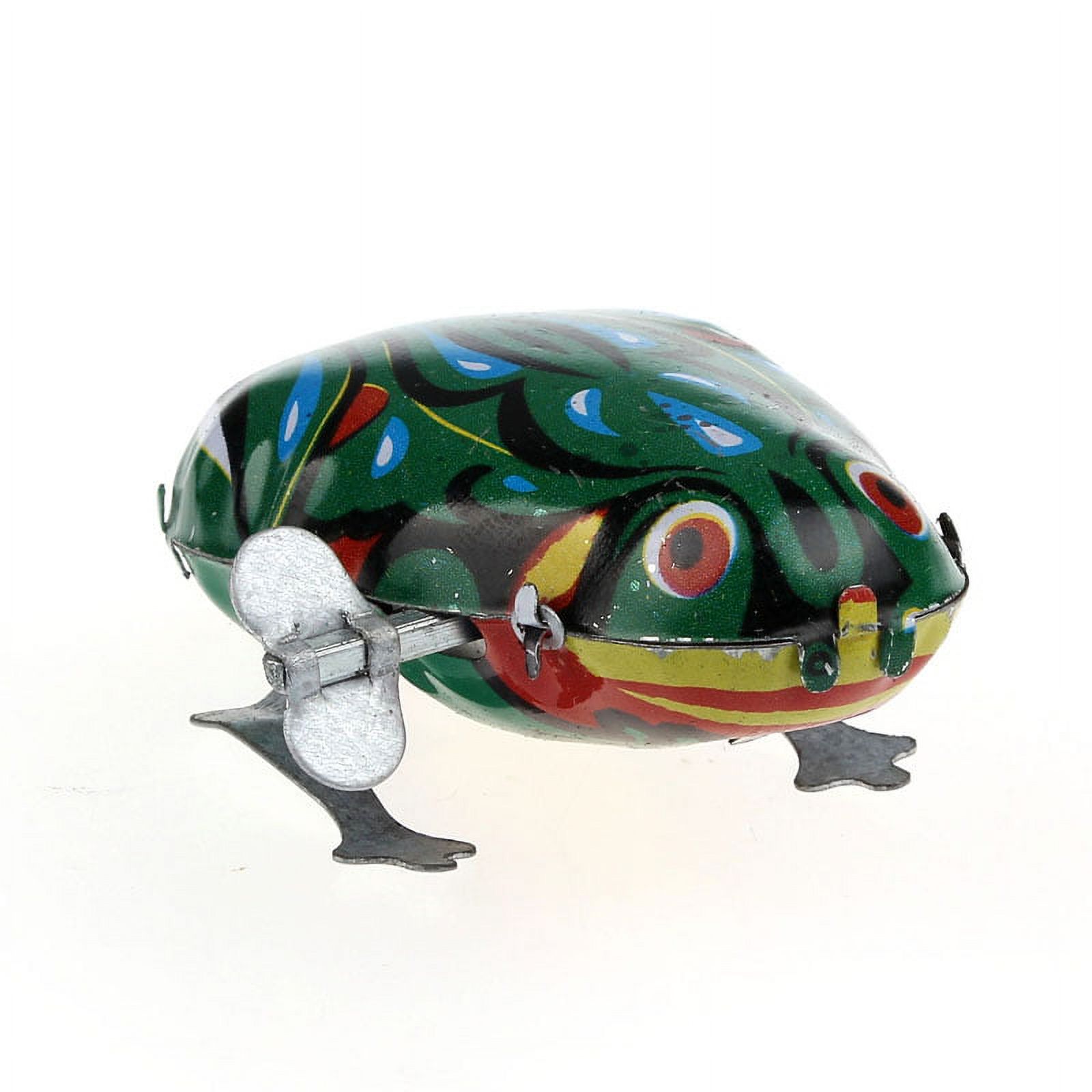 Wind Up Jumping Frog Iron Clockwork Toys Collectible Classic Kids Gift