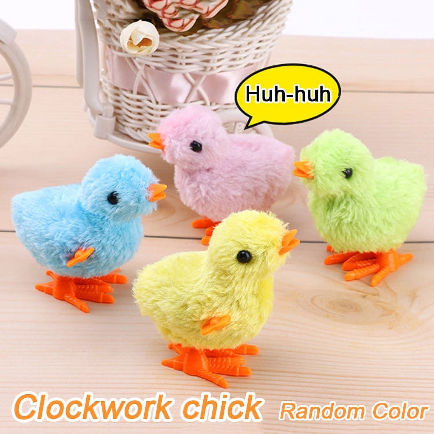 Wind-Up Kids Toy Jumping Chicken Ducklings Easter Egg Baby Toys Party ...