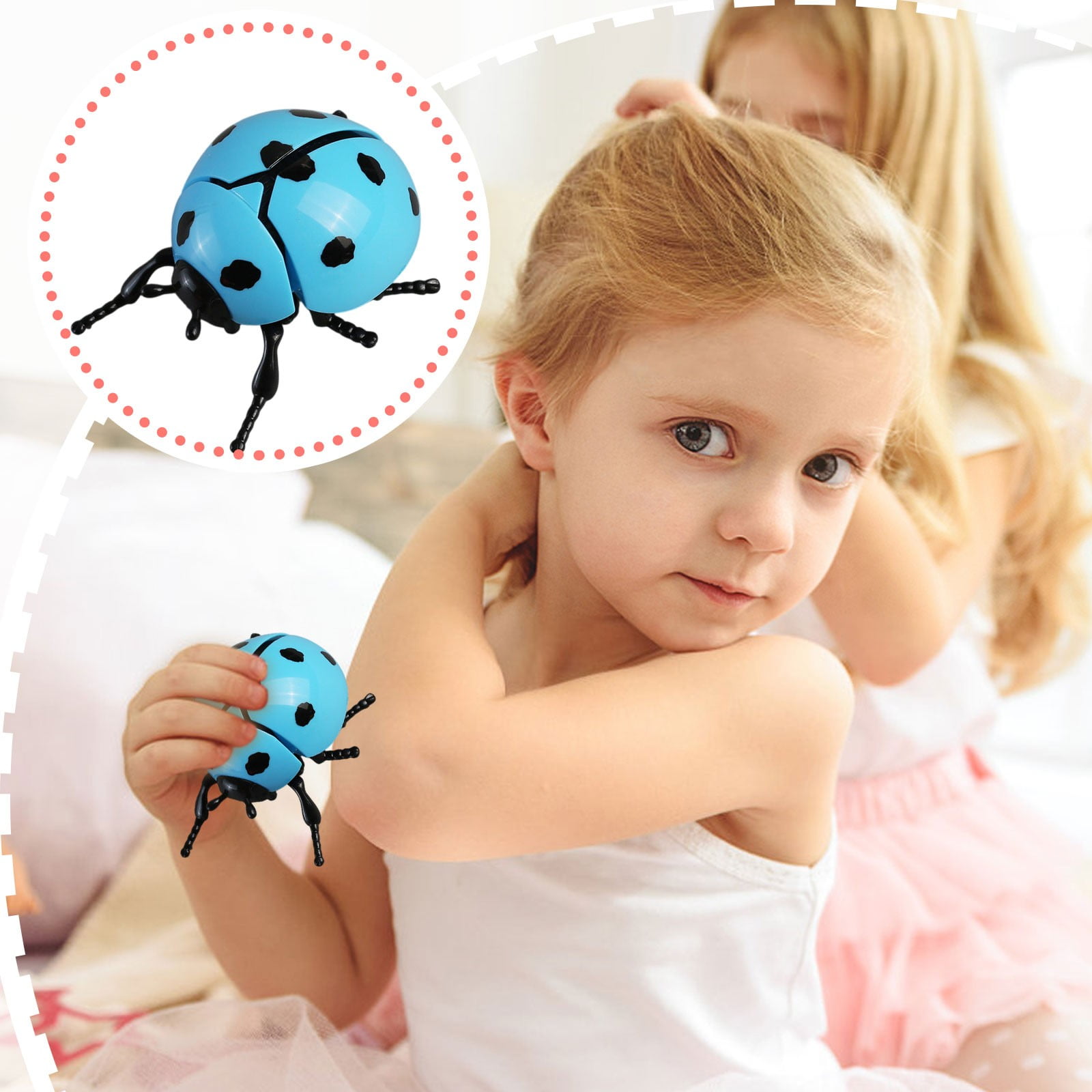 Wind Up Ladybug Toy for Kids, Realistic Crawling Action, Durable ...