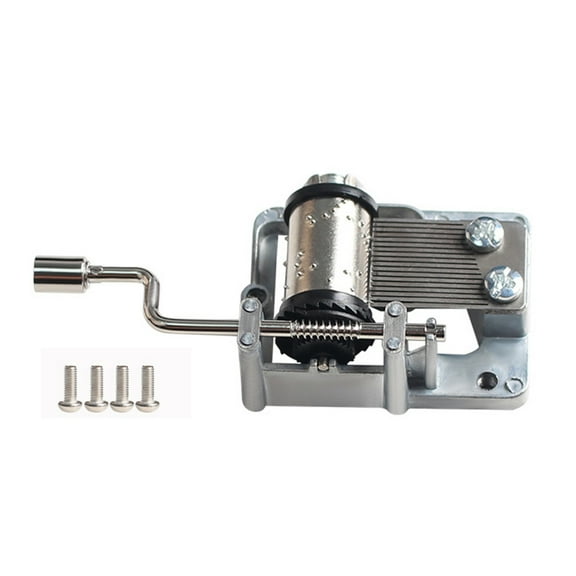 Wind Up Music Box Mechanism for DIY Projects 3D Printed Parts for Creative Gifts Hand Crank/Wind-Up Models