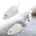 thumbnail image 1 of Wind Up Plush Mouse Toy 6.3" Automatic Moving Pet Toy Wiggling Tail Interactive Boredom Relief Toy for Cats & Small Dogs White, 1 of 4