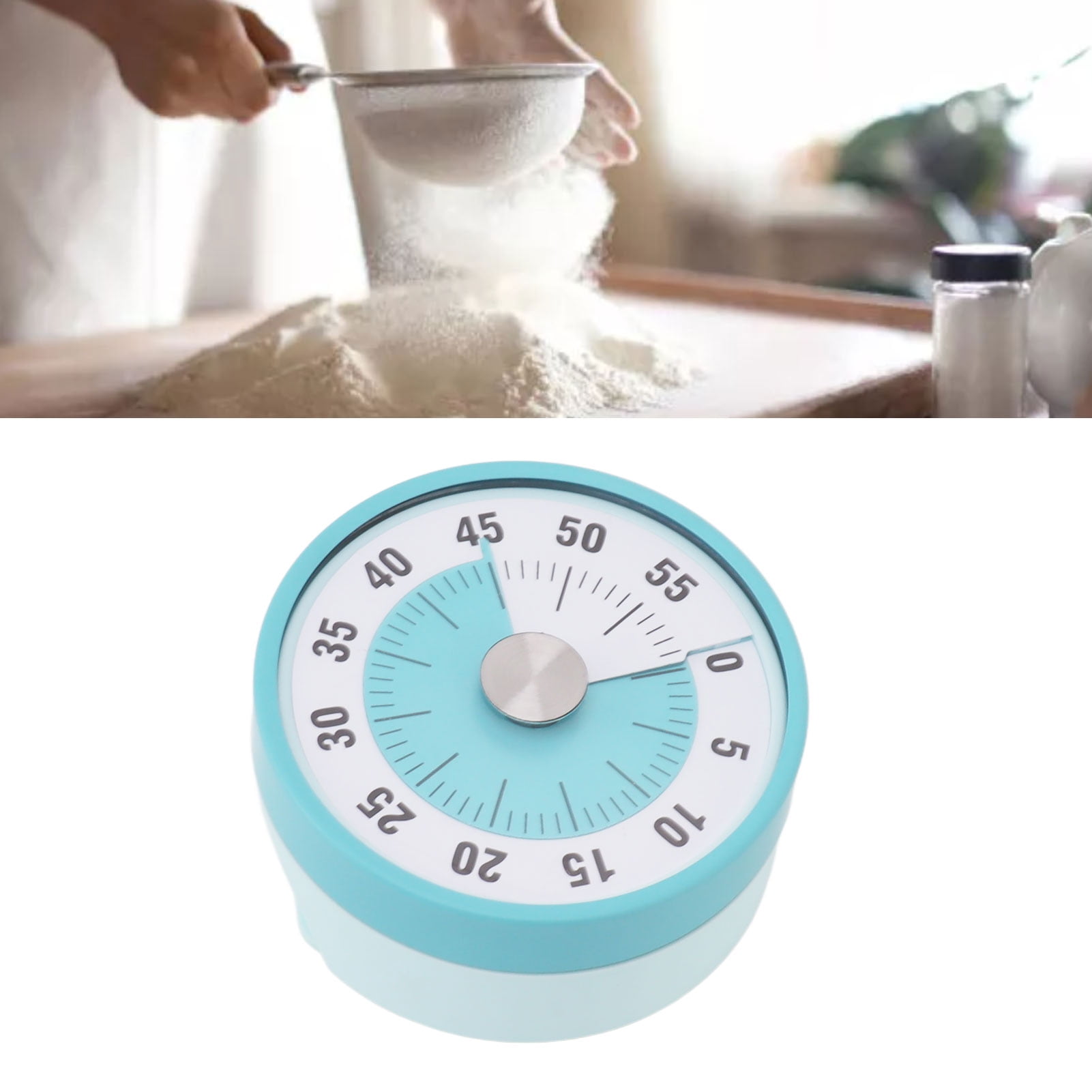 Wind Up Timer, 60 Minutes Kitchen Timer Countdown Time Management Wide