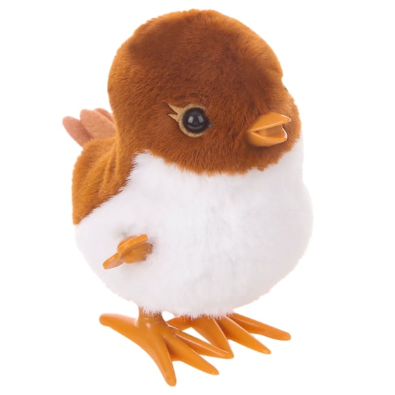 Wind Up Toy Plushy Flip Puppy Chicken Bird Robot Dog Spring Powered Interactive for Kids