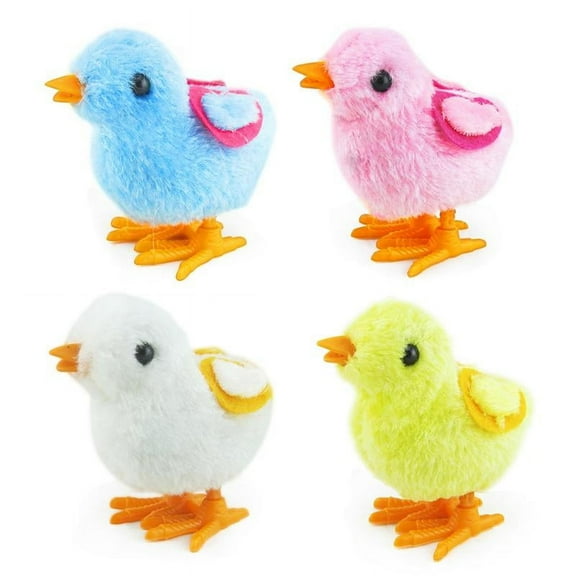 Wind Up Toys, Mini Toy Wind-Up Jumping Chicken Plush Chicks Toys for Kids Party Favors