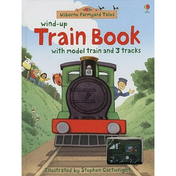Pre-Owned Wind-Up Train Book (Usborne Farmyard Tales) Paperback - USED