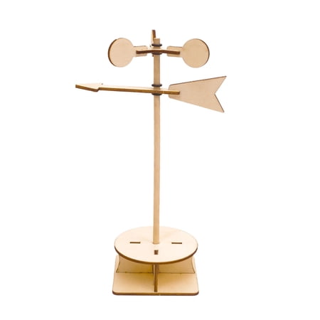 Wind Vane DIY Wooden Building for Developmental Skills and Learning Minds Educational Toys Functional Premium Material Easily Install