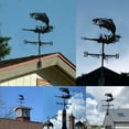 Wind Vane Decoration Rotating Windmill Stainless Steel Spray Paint Roof