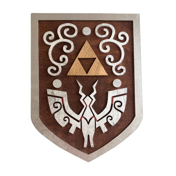 Wind Waker Shield | 17" Wooden Link Costume Accessory | Zelda Cosplay Prop for Teens Adults | AllTru2U