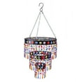 thumbnail image 1 of Wind & Weather Colorful Beaded Three-Tier Solar-Powered Mini-Chandelier Metal Light, 1 of 3