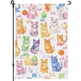 thumbnail image 1 of Washable Cat Decoration Garden Flags Versatile Fluffy Cat Garden Flags 28x40in Durable Kitten Cute Cat Cartoon Style Garden Flags for Garden Balcony Front Door Decoration, 1 of 6