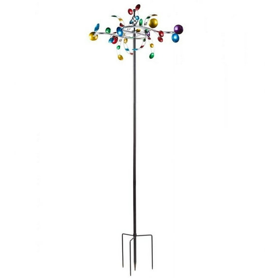 Plow & Hearth Horizontal Cups Garden Wind Spinner