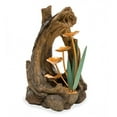 thumbnail image 1 of Wind & Weather Realistic Indoor/Outdoor Woodland Stump Fountain with Metal Lily Pads, 1 of 13