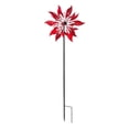thumbnail image 1 of Wind & Weather Red Leaf Metal Wind Spinner, 1 of 3