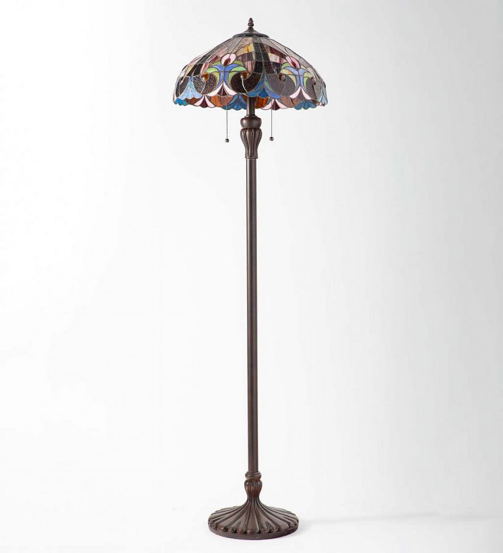 Wind & Weather Stained Glass Floor Lamp