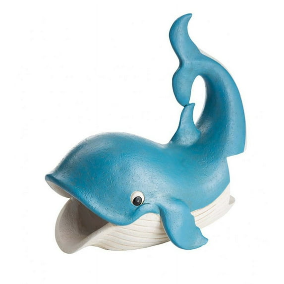 Wind & Weather Whimsical Smiling Whale Poly-Resin Downspout Cover