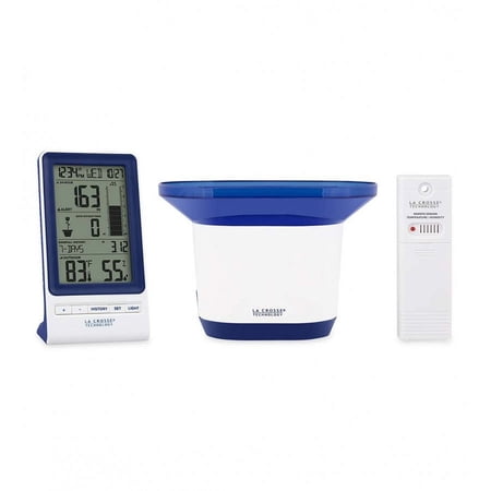 La Crosse Technology Wireless Rain Station with Temperature and Humidity, 724-1415BL