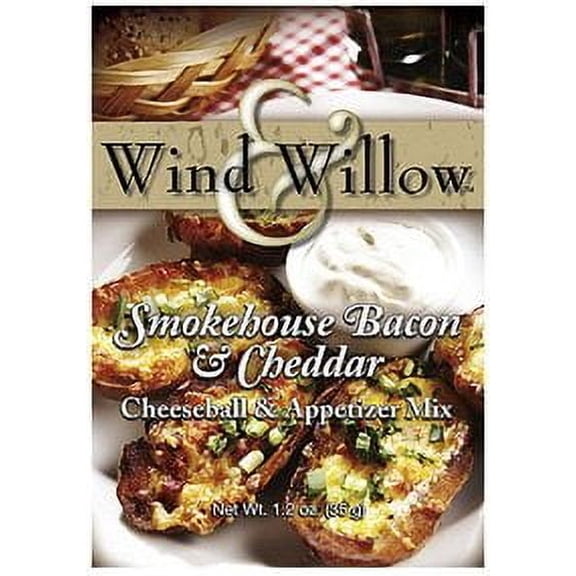 Wind & Willow Smokehouse Bacon HYZ01 & Cheddar Cheeseball & Appetizer Mix Boxes, Pack of 2