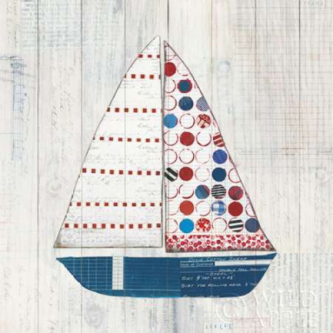Wind and Waves I Nautical Canvas Art - Courtney Prahl (24 x 24)