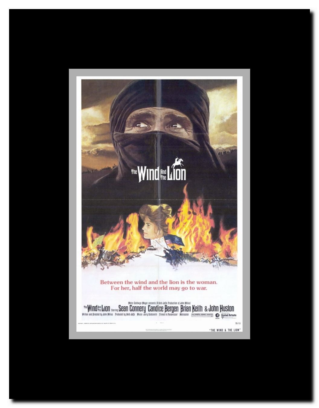 Wind and the Lion The Framed Movie Poster