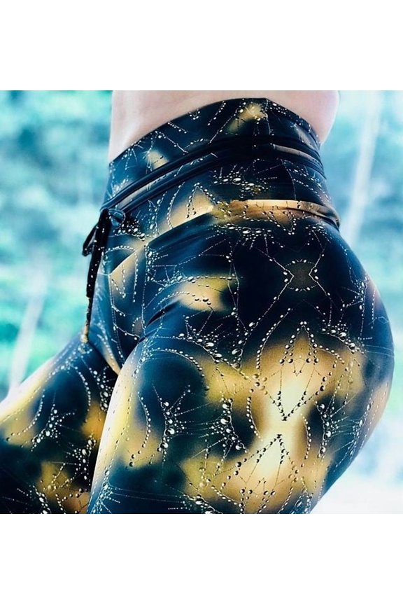 Wind drop print yoga pants women's casual 1773656644767895