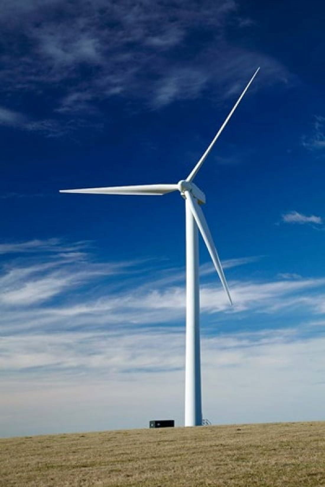 Wind turbine at Mt Stuart wind farm South Otago New Zealand Canvas Art - David Wall DanitaDelimont (24 x 36)