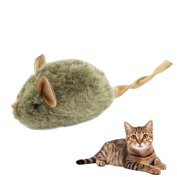 Wind-up Mouse Toy Funny Mouse Shape Cat Interactive Mouse Mouse- Cat Toy