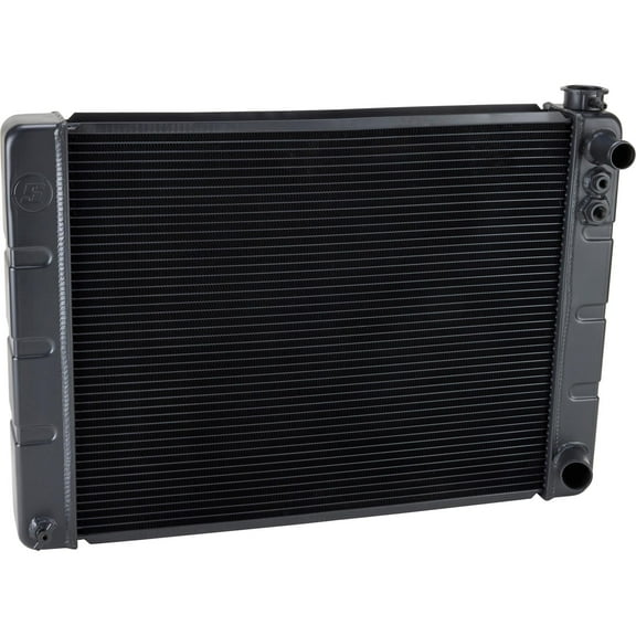 Speedway Motors Windchill LS Swap 3-Row Aluminum Radiator, 22 x 19 Inch Double Pass Design with LS-Spec Fittings, Steam Port, Billet Filler Neck, and High-Flow Triple-Tube Cooling