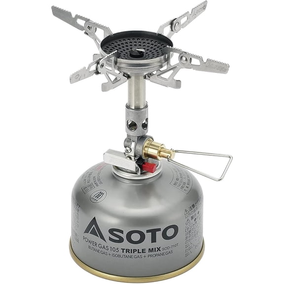 WindMaster Backpacking Stove with 4Flex, Canister Not Included | Lightweight & Durable Camp Stove for Windy Weather, Compact & Portable Camping Stoves for Hiking & Outdoor Cooking