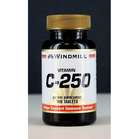WindMill Vitamin C 250 Dietary Supplement Support Immune System, 100 ct