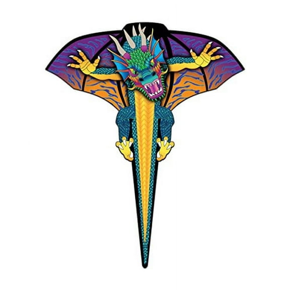 WindNSun Supersize 2-D Dragon Ripstop Nylon Dragon Kite, 65 Inches Tall