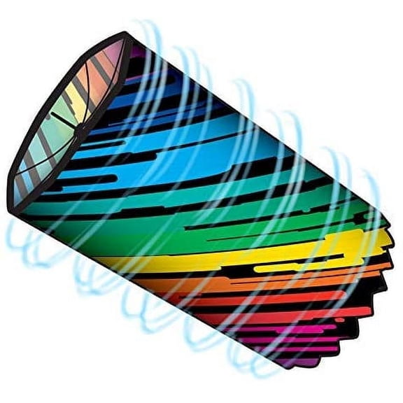WindNSun Supersize Revolution Polyester Ripstop 3D Spinttube Spinning Kite, 36 inches