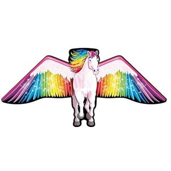 WindNSun Supersized Nylon Kite with String, Handle and SkyTails (73" Pegasus)