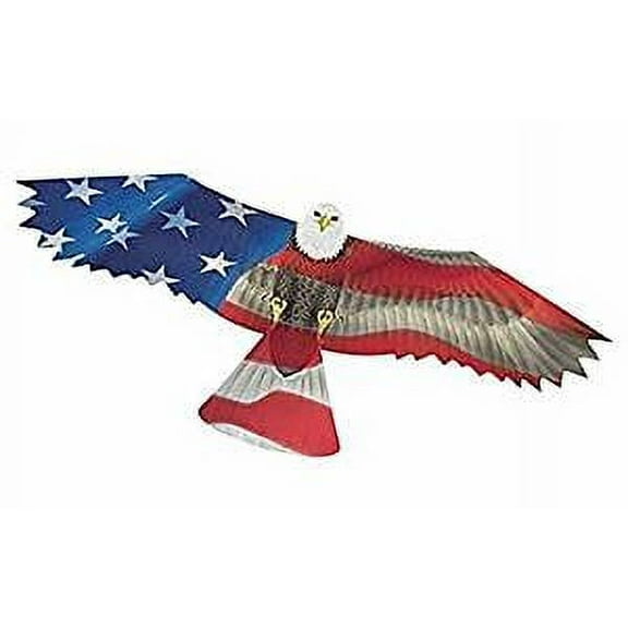 WindNSun U.S.A. Eagle Supersized Nylon Kite with Flying Line Included