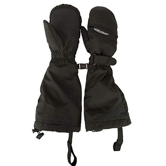 WindRider Waterproof Kids Mittens Elbow Length Cuff to Keep Snow Out