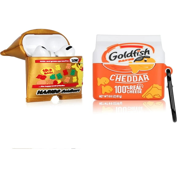 WindamazingStory Airpods Pro 3D Cartoon Earbud Case with Keychain, 2 Count