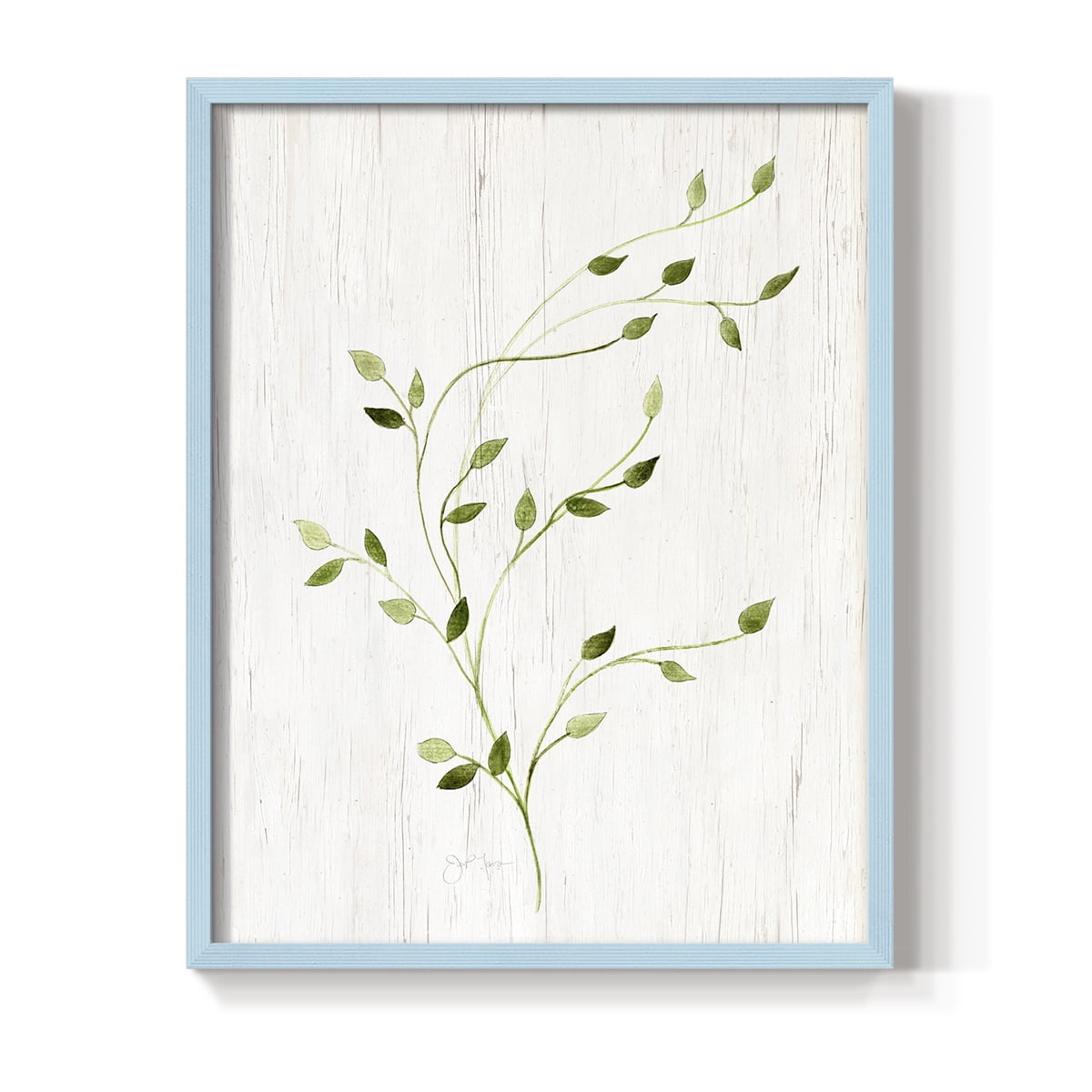 Windblown Leaves I Framed Print - Solid Wood in Single Picture Frame Solid Wood 2 Framed Print