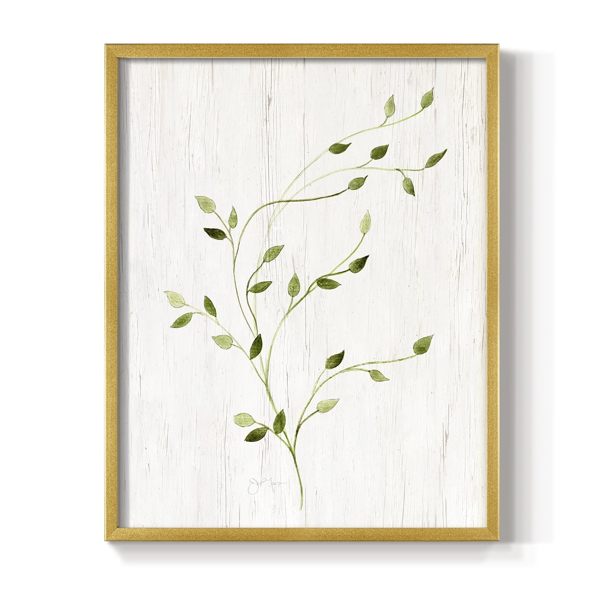 Windblown Leaves I Framed Print - Solid Wood in Single Picture Frame Solid Wood 2 Framed Print