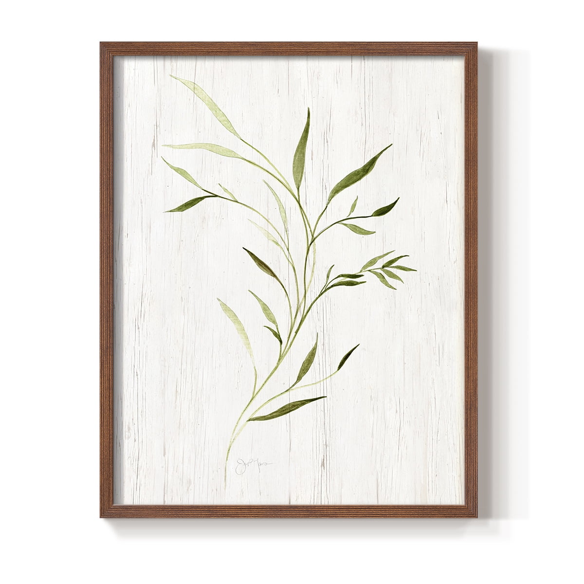 Windblown Leaves II Framed Print - Solid Wood in Single Picture Frame Solid Wood 2 Framed Print