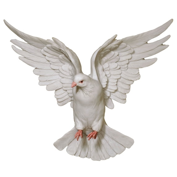 Windborne In Flight Dove Wall Accent White