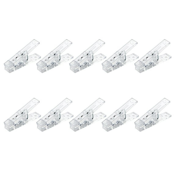STRANDCHIC Transparent Plastic Clips for Photos and Papers 20Pcs Photo Fixing DIY Props