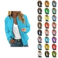 thumbnail image 1 of Windbreaker Jacket Women 2025 Fall Casual Long Sleeve Windproof Waterproof Zip Up Jackets Coat Outerwear, 1 of 6